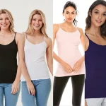 Women Off White Solid Combo Tank Top