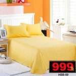 Cotton solid golden bed sheet_Double size _Golden