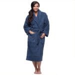 Adult unisex bathrobe_Navy