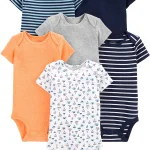 Baby Organic Cotton Printed Sleepsuit half  Body Keeper combo set