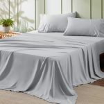 Cotton solid bed sheet_Double size _ light grey